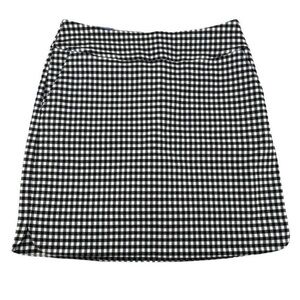 Black and White Gingham A-Line Skort size 10
